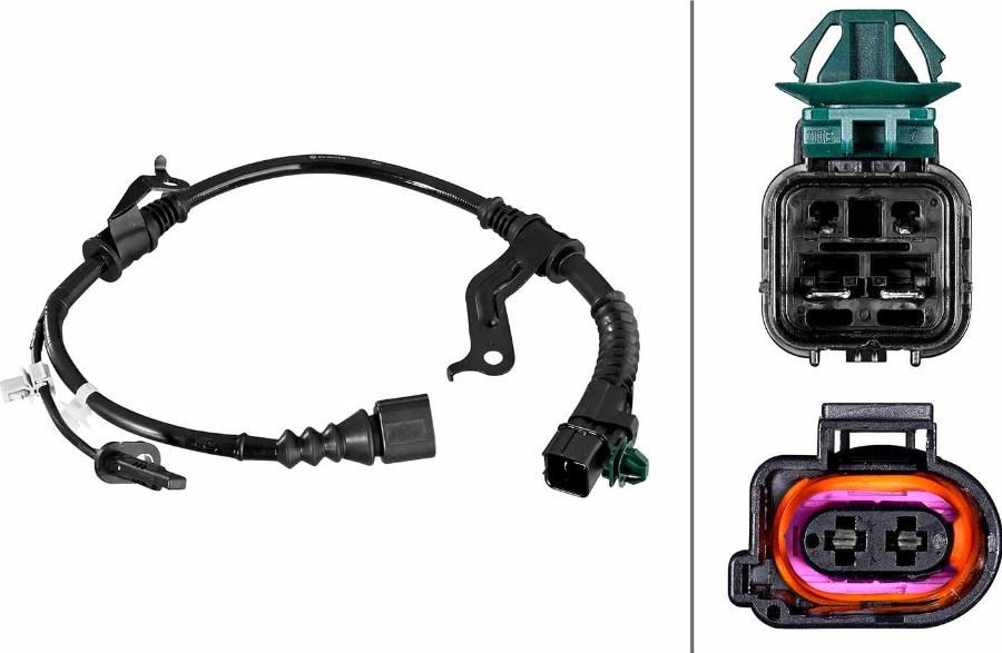 HELLA 6PU 358 219-461 - Датчик ABS, частота обертання колеса autocars.com.ua