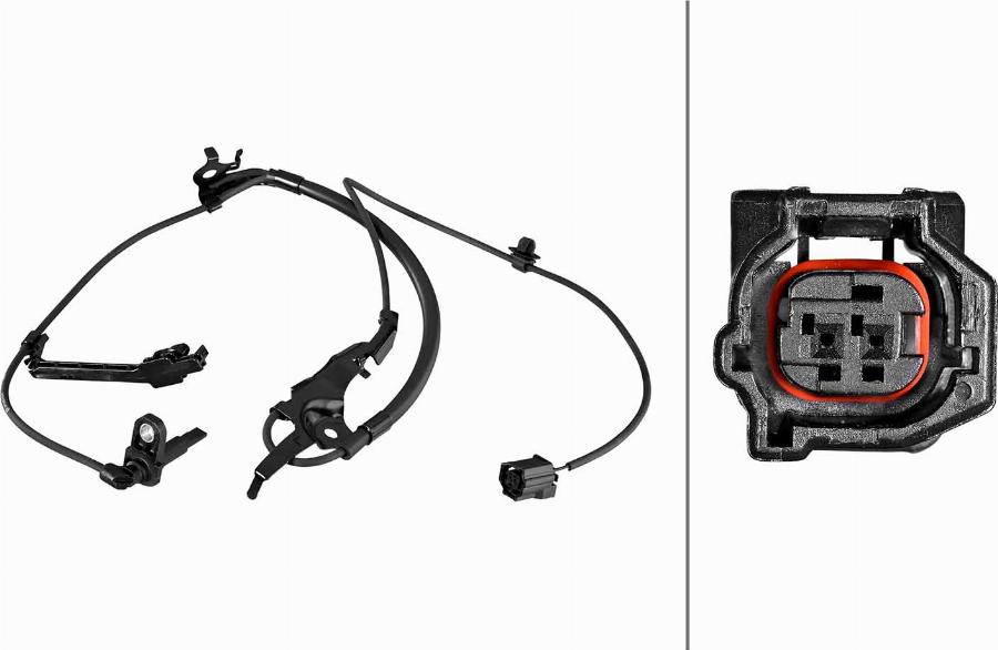 HELLA 6PU 358 219-491 - Датчик ABS, частота обертання колеса autocars.com.ua