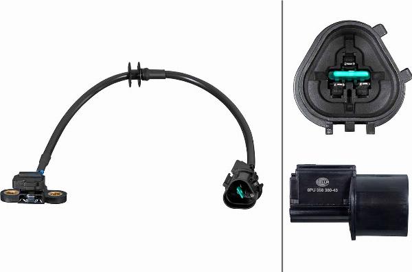 HELLA 6PU 358 380-431 - Датчик імпульсів, колінчастий вал autocars.com.ua