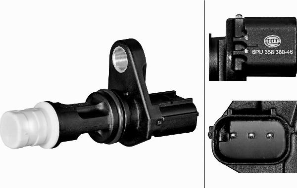 HELLA 6PU 358 380-461 - Датчик імпульсів, колінчастий вал autocars.com.ua