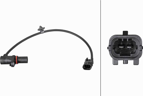 HELLA 6PU 358 380-531 - Датчик імпульсів, колінчастий вал autocars.com.ua