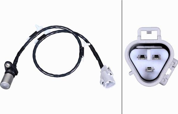 HELLA 6PU 358 380-611 - Датчик імпульсів, колінчастий вал autocars.com.ua