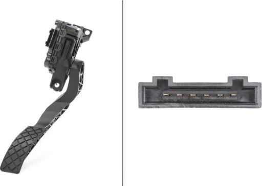 HELLA 6PV 008 376-701 - Датчик, положення педалі акселератора autocars.com.ua