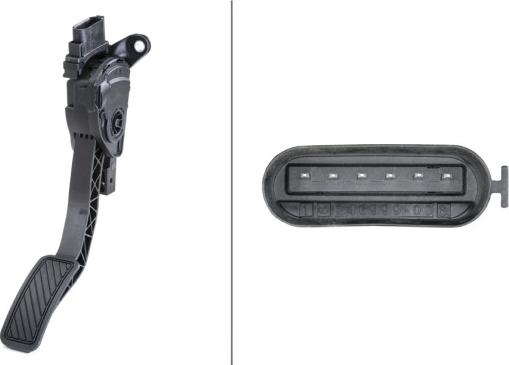 HELLA 6PV 009 517-701 - Датчик, положення педалі акселератора autocars.com.ua