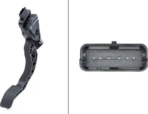 HELLA 6PV 009 949-821 - Датчик, положення педалі акселератора autocars.com.ua