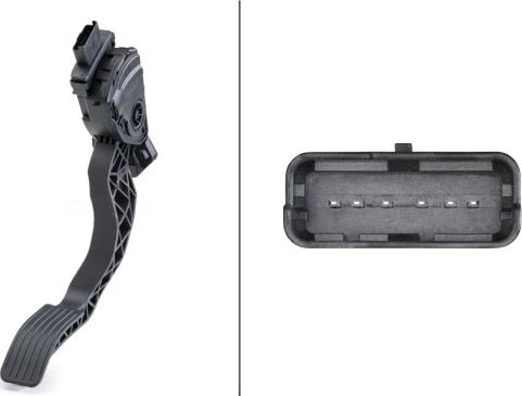 HELLA 6PV 009 949-831 - Датчик, положення педалі акселератора autocars.com.ua