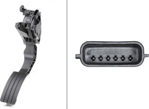 HELLA 6PV 009 978-711 - Датчик, положення педалі акселератора autocars.com.ua