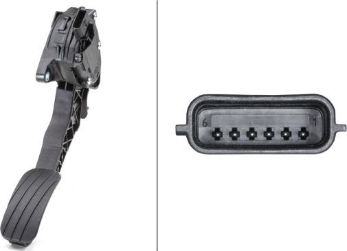 HELLA 6PV 009 978-781 - Датчик, положення педалі акселератора autocars.com.ua