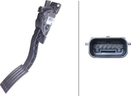 HELLA 6PV 010 368-171 - Датчик, положення педалі акселератора autocars.com.ua