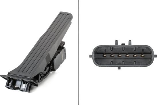 HELLA 6PV 010 946-021 - Датчик, положення педалі акселератора autocars.com.ua