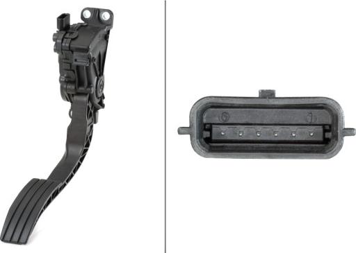 HELLA 6PV 010 946-201 - Датчик, положення педалі акселератора autocars.com.ua