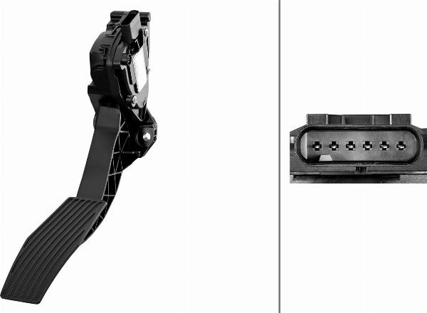 HELLA 6PV 011 554-151 - Датчик, положення педалі акселератора autocars.com.ua