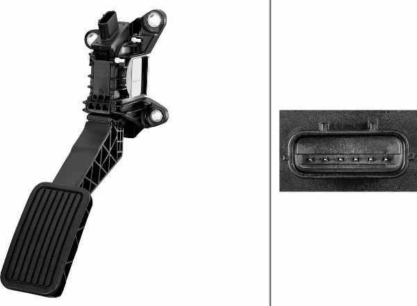 HELLA 6PV 011 673-101 - Датчик, положення педалі акселератора autocars.com.ua