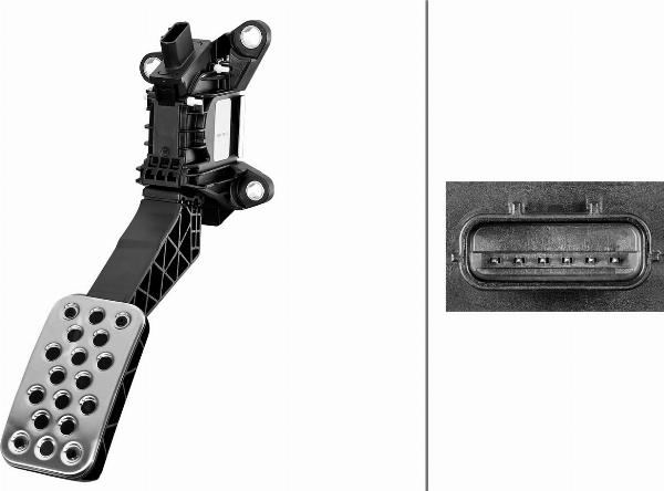 HELLA 6PV 011 673-121 - Датчик, положення педалі акселератора autocars.com.ua