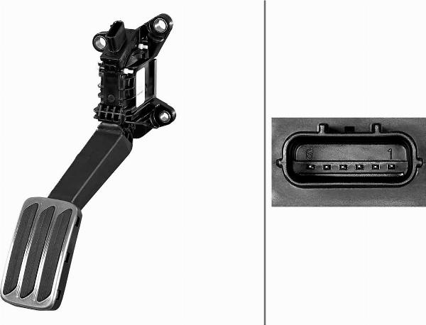 HELLA 6PV 011 673-271 - Датчик, положення педалі акселератора autocars.com.ua
