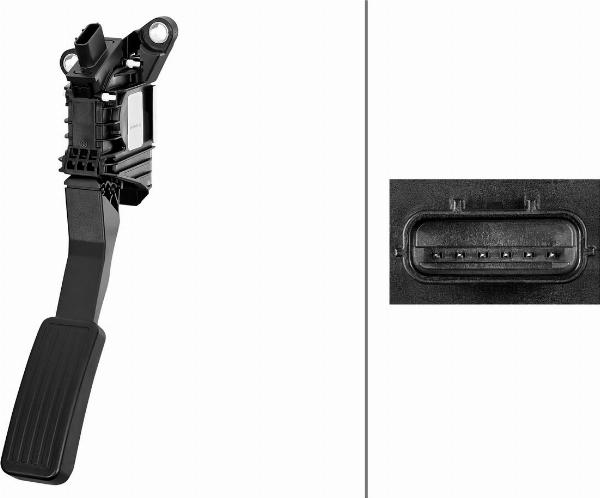 HELLA 6PV 011 673-301 - Датчик, положення педалі акселератора autocars.com.ua