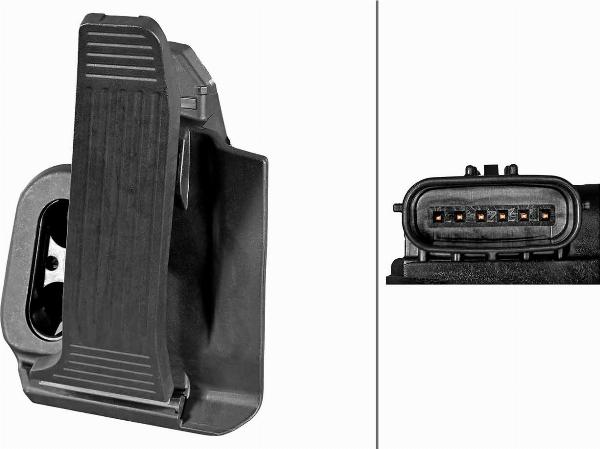 HELLA 6PV 014 610-021 - Датчик, положення педалі акселератора autocars.com.ua