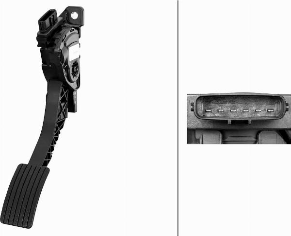 HELLA 6PV 312 083-001 - Датчик, положення педалі акселератора autocars.com.ua