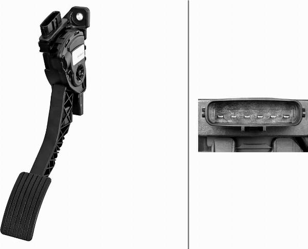 HELLA 6PV 312 083-011 - Датчик, положення педалі акселератора autocars.com.ua