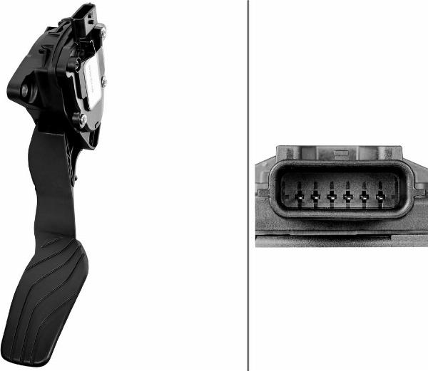 HELLA 6PV 312 404-031 - Датчик, положення педалі акселератора autocars.com.ua