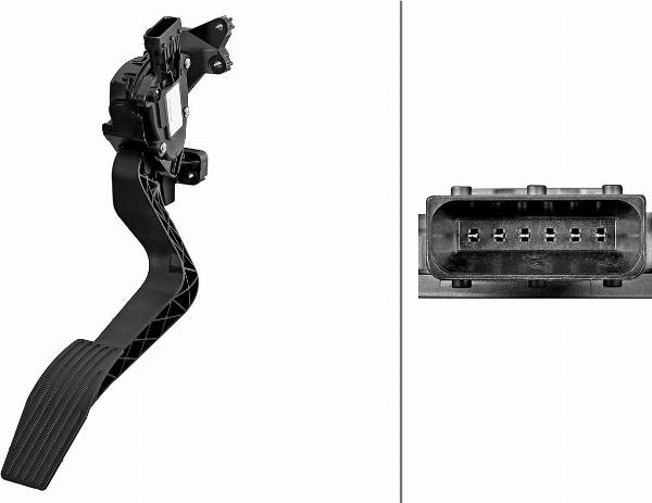 HELLA 6PV 312 413-021 - Датчик, положення педалі акселератора autocars.com.ua