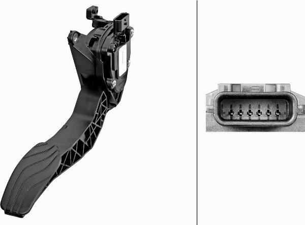 HELLA 6PV 312 442-001 - Датчик, положення педалі акселератора autocars.com.ua
