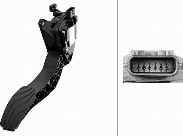 HELLA 6PV 312 442-011 - Датчик, положення педалі акселератора autocars.com.ua