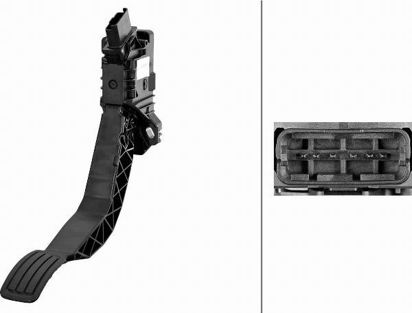 HELLA 6PV 312 444-001 - Датчик, положення педалі акселератора autocars.com.ua