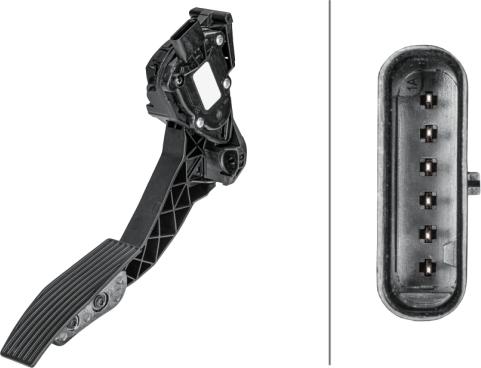 HELLA 6PV 358 156-181 - Датчик, положення педалі акселератора autocars.com.ua