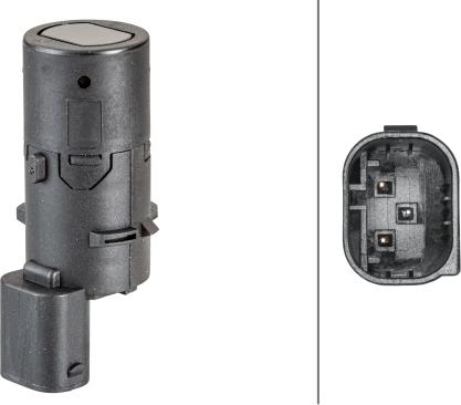 HELLA 6PX 358 141-131 - Датчик, система допомоги при парковці autocars.com.ua