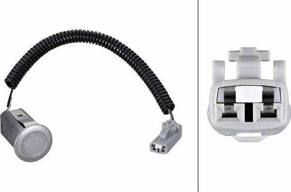 HELLA 6PX 358 269-101 - Датчик, система допомоги при парковці autocars.com.ua
