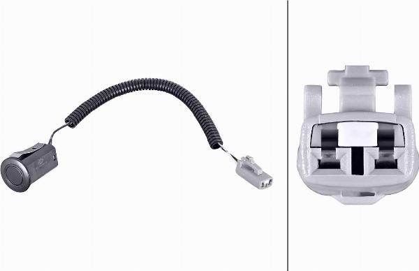 HELLA 6PX 358 269-341 - Датчик, система допомоги при парковці autocars.com.ua