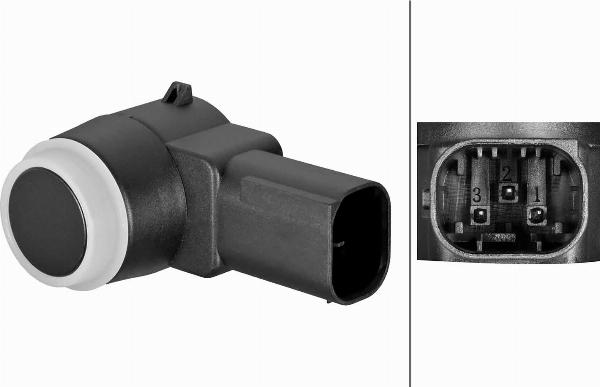 HELLA 6PX 358 269-411 - Датчик, система допомоги при парковці autocars.com.ua