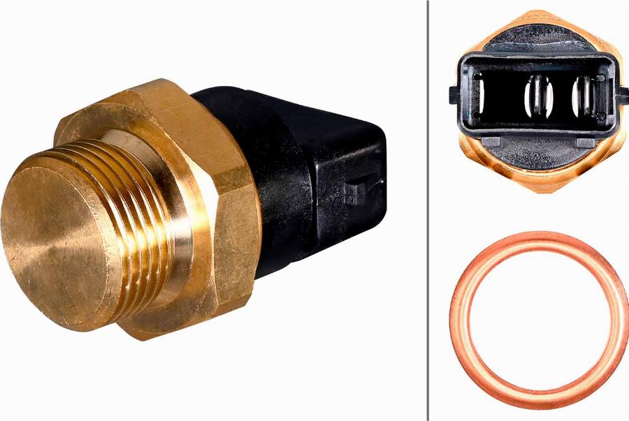 HELLA 6ZT 010 967-591 - Термовимикач, вентилятор радіатора / кондиціонера autocars.com.ua