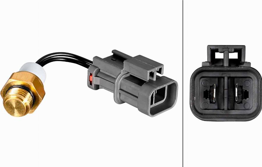 HELLA 6ZT 010 967-621 - Термовимикач, вентилятор радіатора / кондиціонера autocars.com.ua