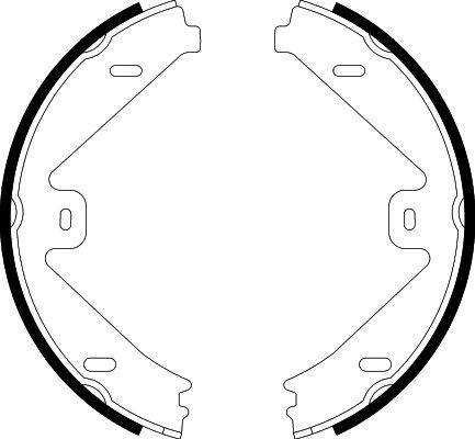 HELLA 8DA 355 050-081 - Комплект тормозов, ручник, парковка avtokuzovplus.com.ua