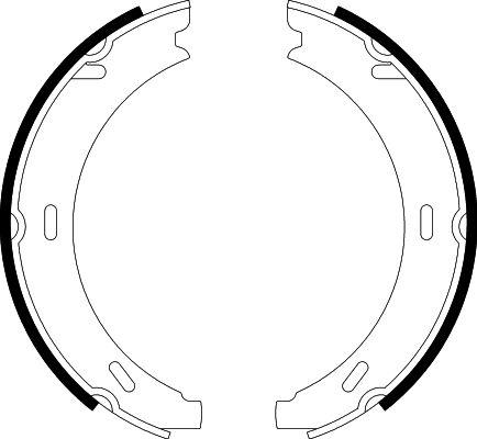 HELLA 8DA 355 050-551 - Комплект тормозов, ручник, парковка avtokuzovplus.com.ua