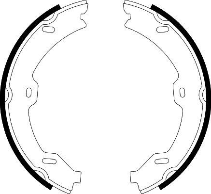 HELLA 8DA 355 050-781 - Комплект тормозов, ручник, парковка autodnr.net