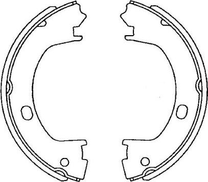 HELLA 8DA 355 050-831 - Комплект тормозов, ручник, парковка autodnr.net