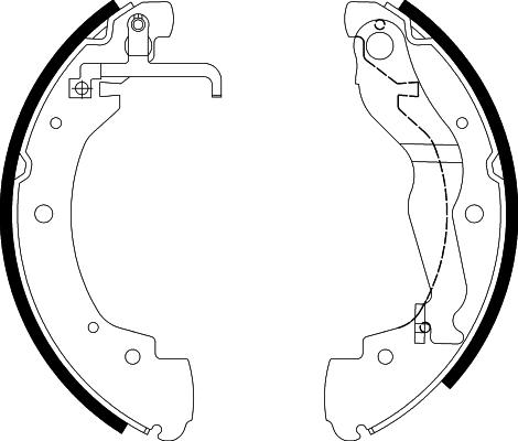 HELLA 8DB 355 001-281 - Комплект тормозных колодок, барабанные avtokuzovplus.com.ua