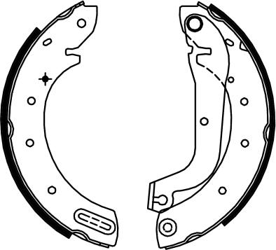 HELLA 8DB 355 002-321 - Комплект тормозных колодок, барабанные autodnr.net