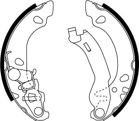 HELLA 8DB 355 002-691 - Комплект гальм, барабанний механізм autocars.com.ua