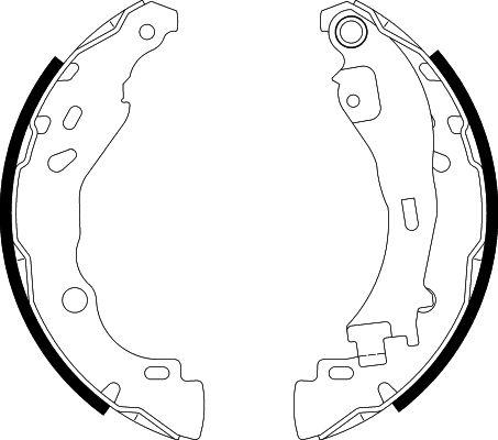 HELLA 8DB 355 002-751 - Комплект тормозных колодок, барабанные avtokuzovplus.com.ua