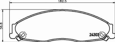 HELLA 8DB 355 006-791 - Тормозные колодки, дисковые, комплект autodnr.net