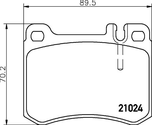 HELLA 8DB 355 007-611 - Тормозные колодки, дисковые, комплект autodnr.net