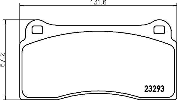 HELLA 8DB 355 008-981 - Тормозные колодки, дисковые, комплект avtokuzovplus.com.ua