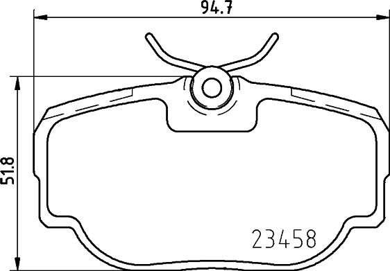 HELLA 8DB 355 009-541 - Гальмівні колодки, дискові гальма autocars.com.ua