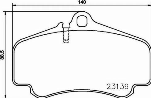 HELLA 8DB 355 009-841 - Гальмівні колодки, дискові гальма autocars.com.ua