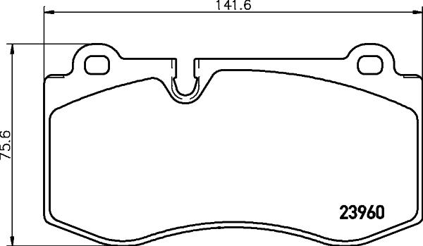 HELLA 8DB 355 026-081 - Гальмівні колодки, дискові гальма autocars.com.ua