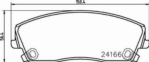 HELLA 8DB 355 011-901 - Гальмівні колодки, дискові гальма autocars.com.ua